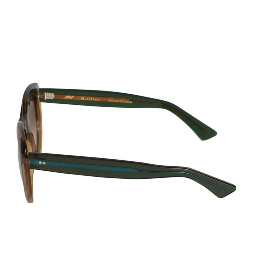 Kador Sophia Rounded Cat-Eye Sunglasses With Glossy Finish