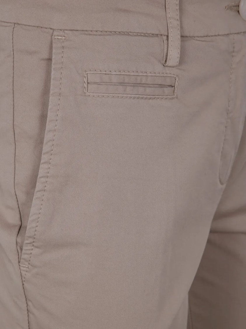 Twin-Set Tailored Slim-Fit Pants With Mid-Rise Waist