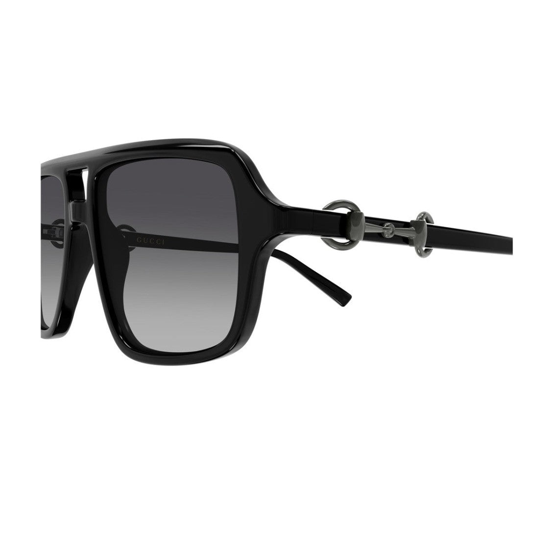 Gucci Black Line Sign Gg2052s Recycled Acetate Pilot Sunglasses