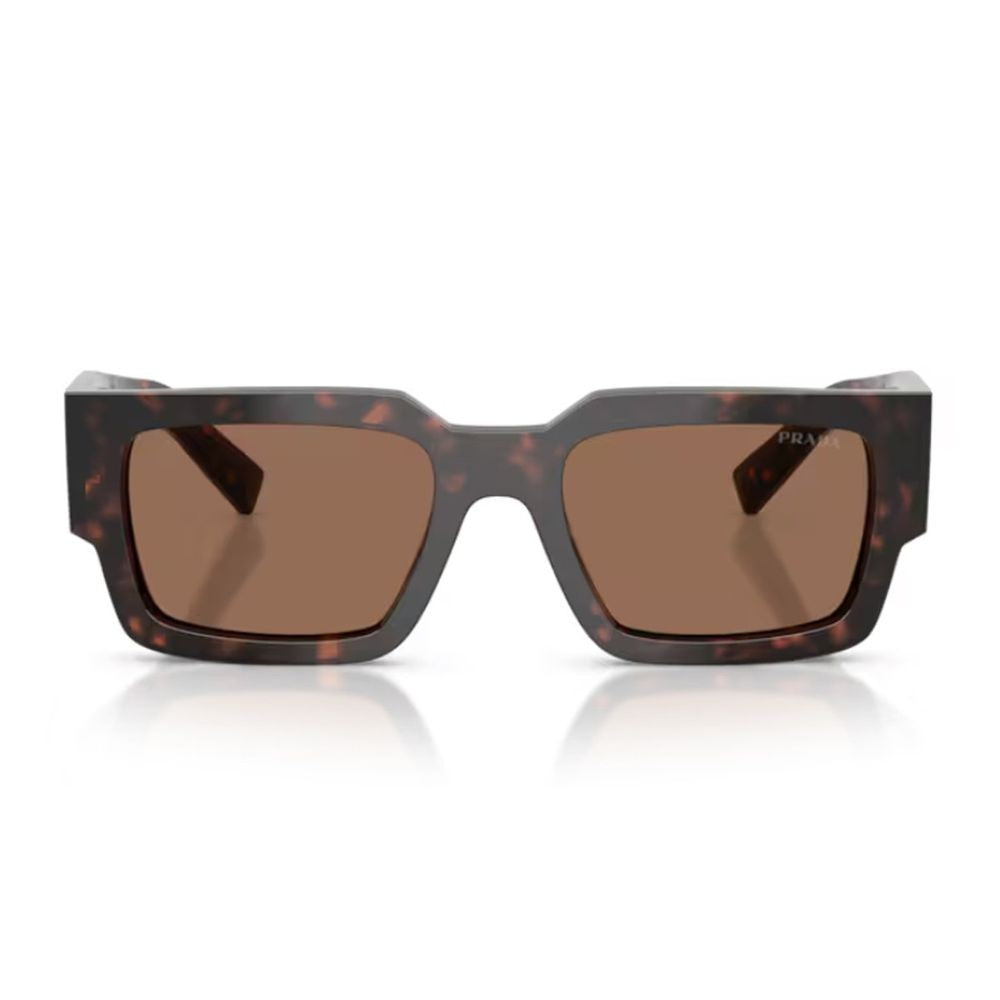 Prada Pr B17s Symbole Square Frame Tortoiseshell Acetate Sunglasses