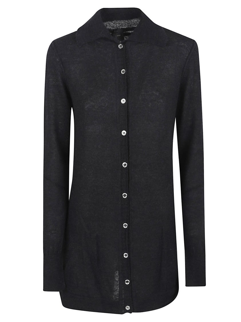 Pinko Button-Up Cardigan With Classic Collar