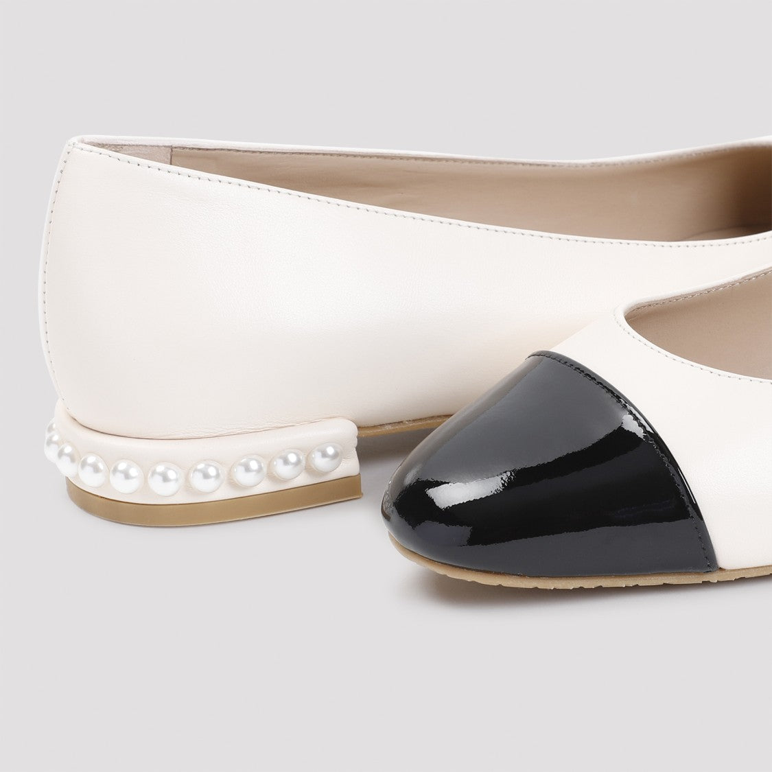 Stuart Weitzman Pearl Flat Pink Leather Ballerinas