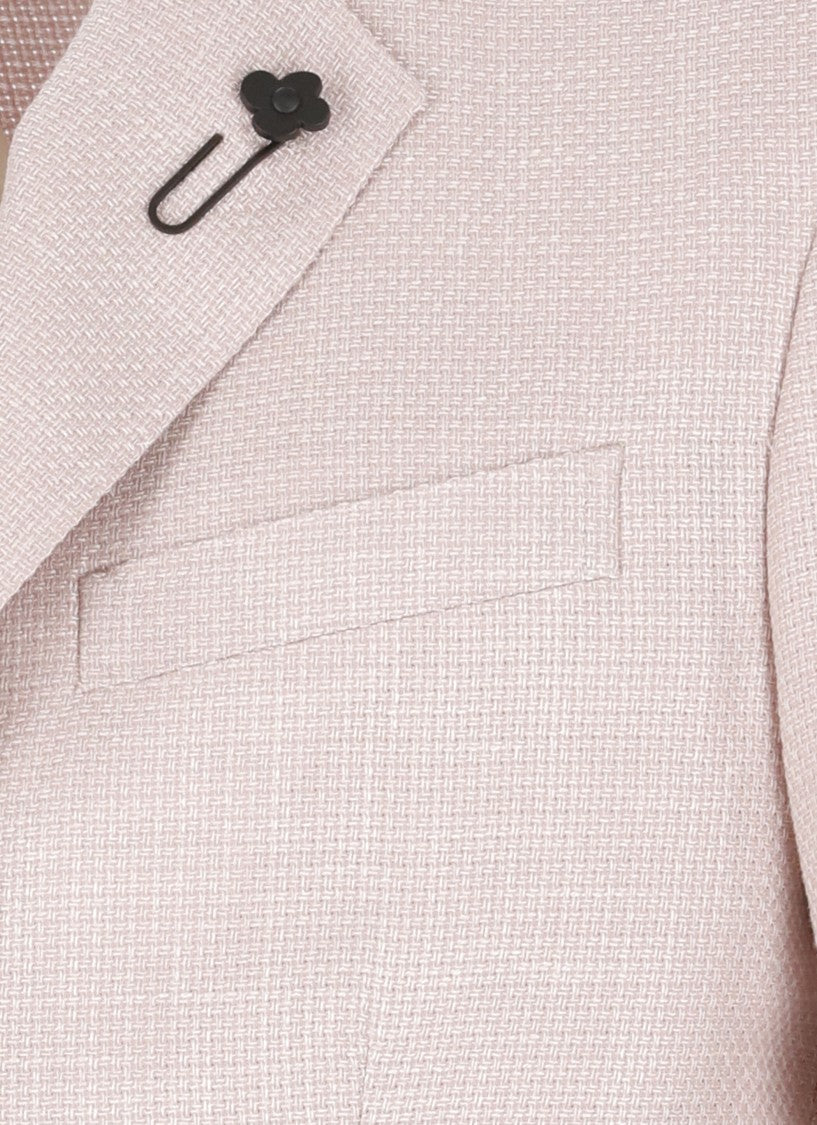 Lardini Pink Wool Blend Jacket