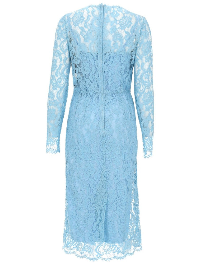 Dolce & Gabbana Cordonetto Lace Cotton-Blend Midi Dress