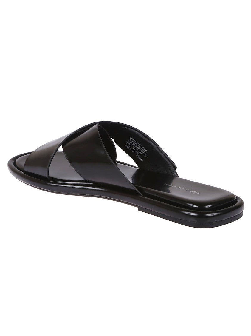 Tory Burch T Lock Cross Band Slide