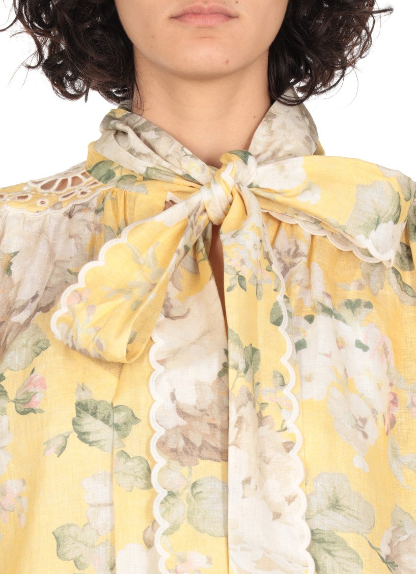 Zimmermann Acacia Broderie Tie Dress