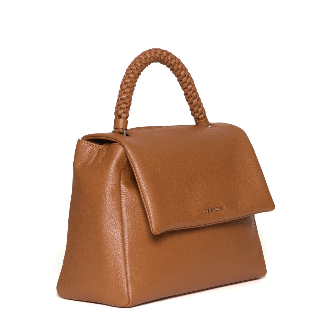 Orciani Brown Braided Leather Cigar Bag