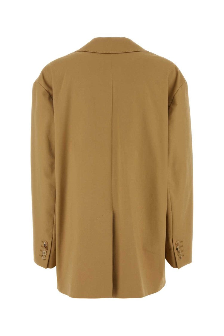 Max Mara Camel Stretch Cotton Monica Blazer
