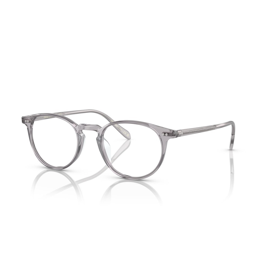 Oliver Peoples 0Ov5004 Translucent Acetate Rounded Eyeglasses With Keyhole Bridge