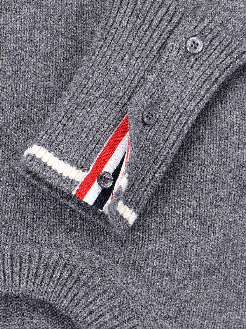 Thom Browne Crew Neck Sweater With Playful Goose Graphic