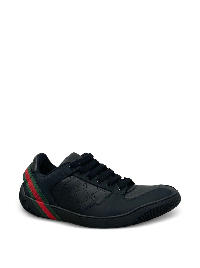 Gucci Perforated Low-Top Calfskin Sneakers