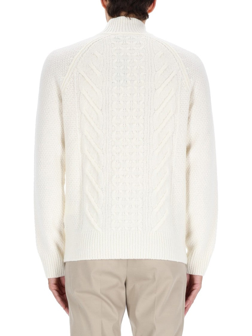 Boss Camel Textured Knit Sweater