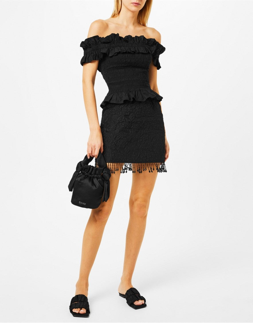 Ganni Smock Flat Sandals