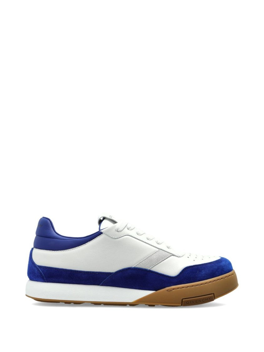 Givenchy White Panelled Suede Detail Lace Sneakers