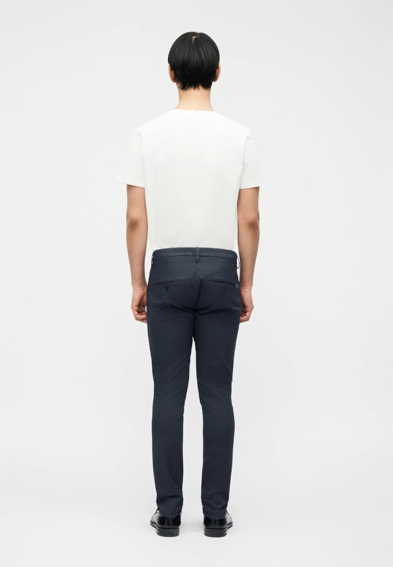 Dondup Black Gaubert Regular Fit Stretch Cotton Trousers