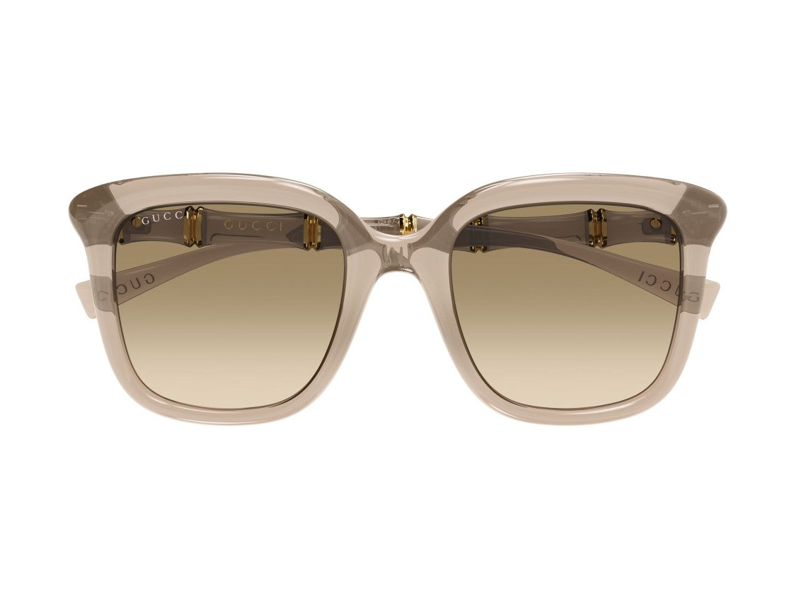 Gucci Gg2058s Translucent Beige Square Sunglasses