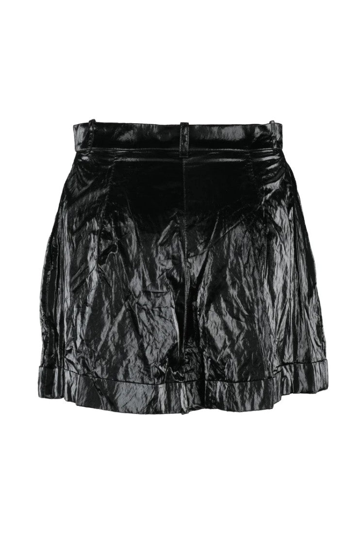 Elisabetta Franchi Metallic Shorts - Black