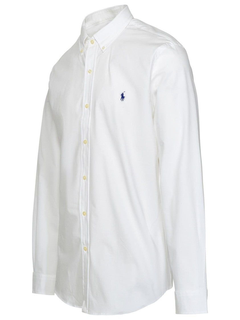 Polo Ralph Lauren White Stretch Cotton Shirt