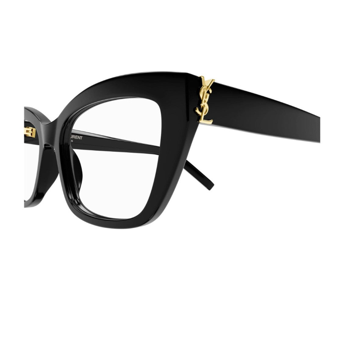 Saint Laurent Black Sl M117 Monogram Acetate Cat-Eye Sunglasses