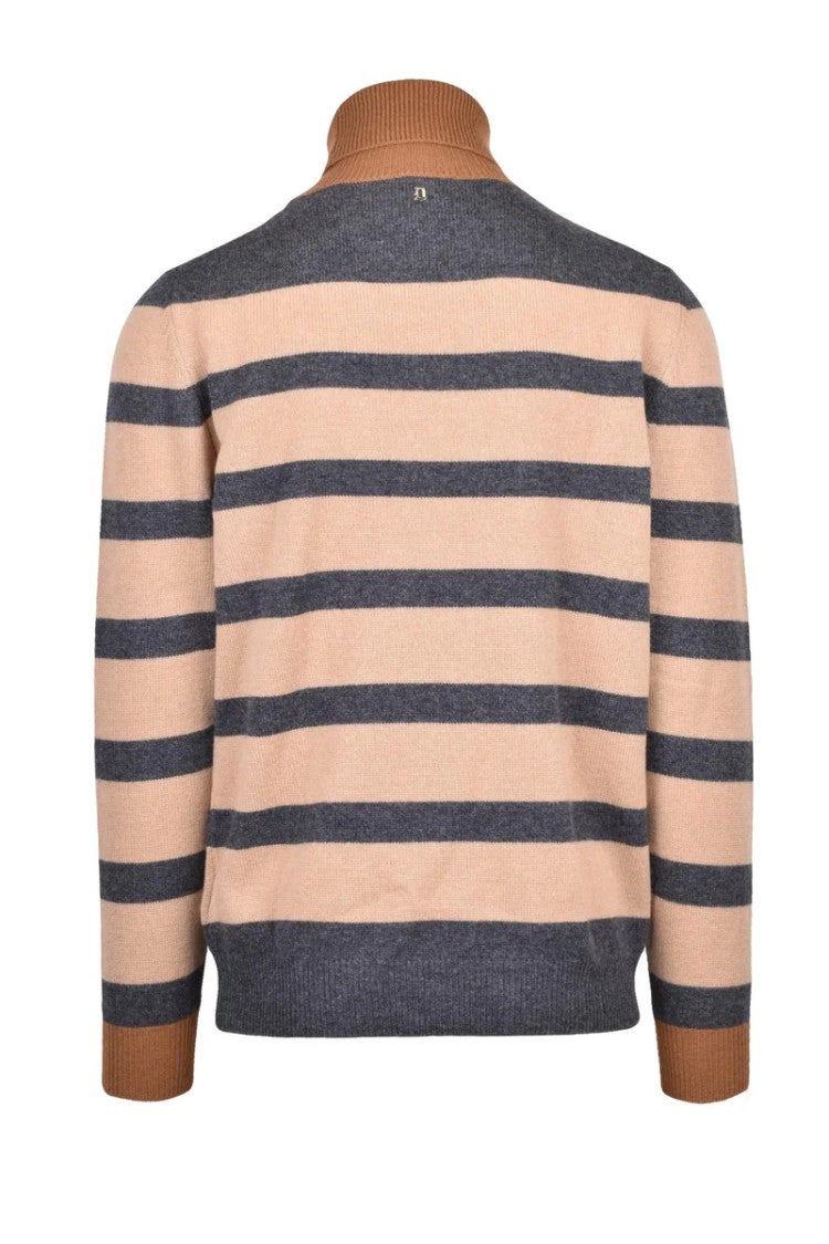 Dondup Turtleneck Sweater - Beige/Grey