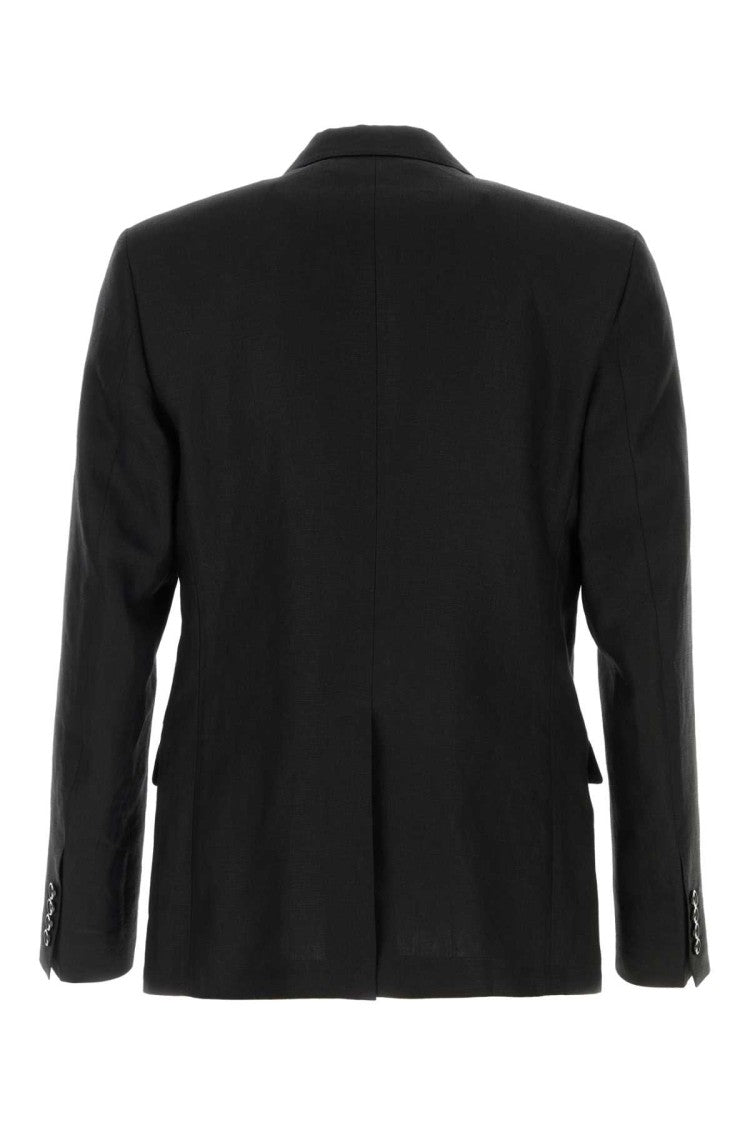 Dolce & Gabbana Black Linen Blazer