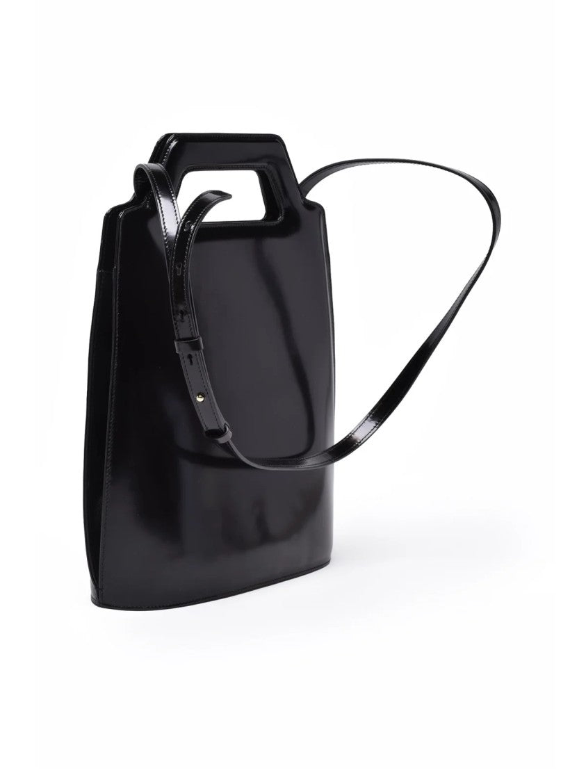 Ferragamo Wanda Hand Bag Leather - Black