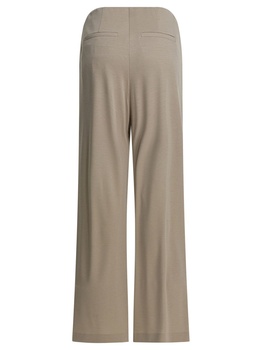 Max Mara Wide-Leg Cropped Trousers With Tailored Finish