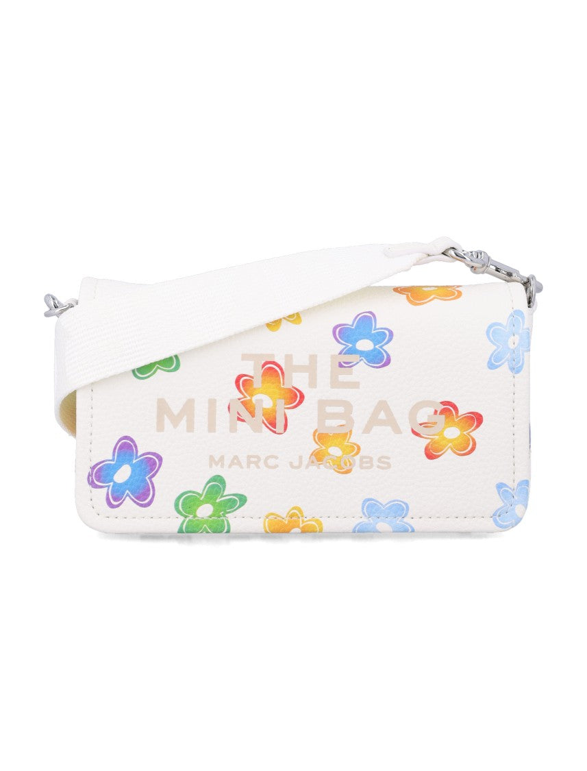 Marc Jacobs Leather The Mini Bag With Floral Print