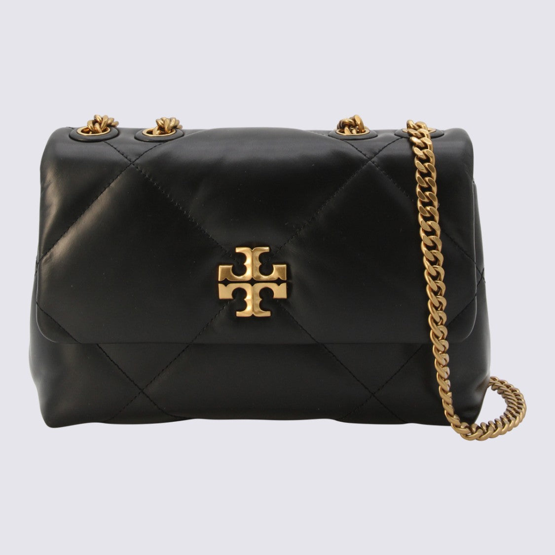 Tory Burch Black Leather Kira Shoulder Bag