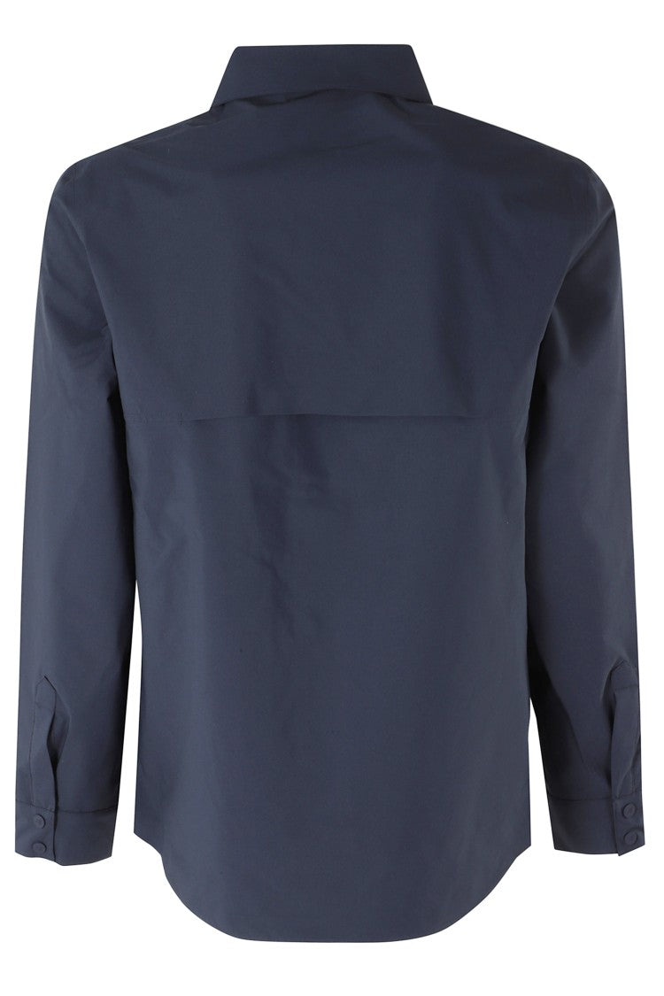 K-Way Blue Umbert Stretch 2Layers Snap-Button Polyester Jacket