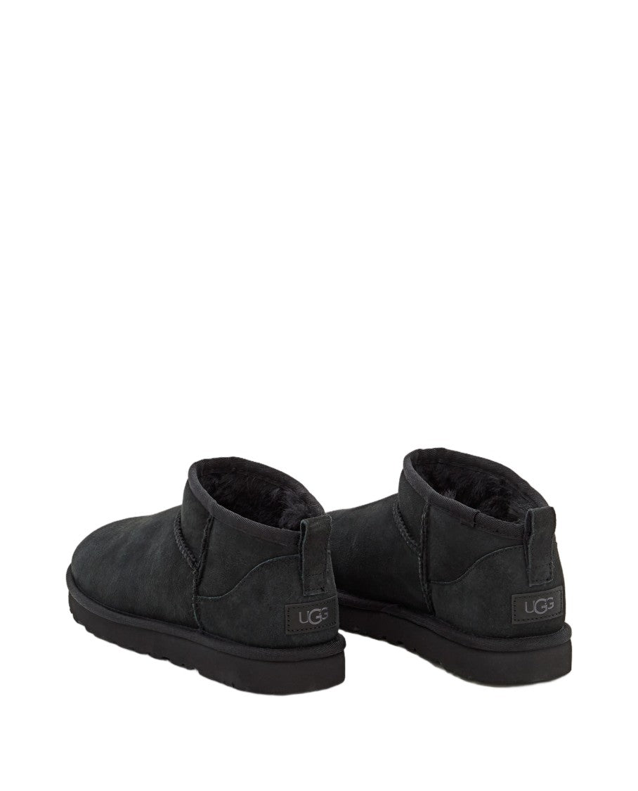 Ugg Asymmetrical Ultra Mini Boots With Twinface Sheepskin Upper