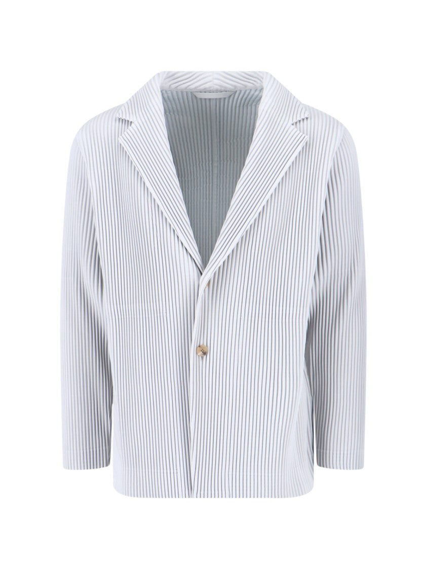 Homme Plissé Issey Miyake "Basics" Blazer – White