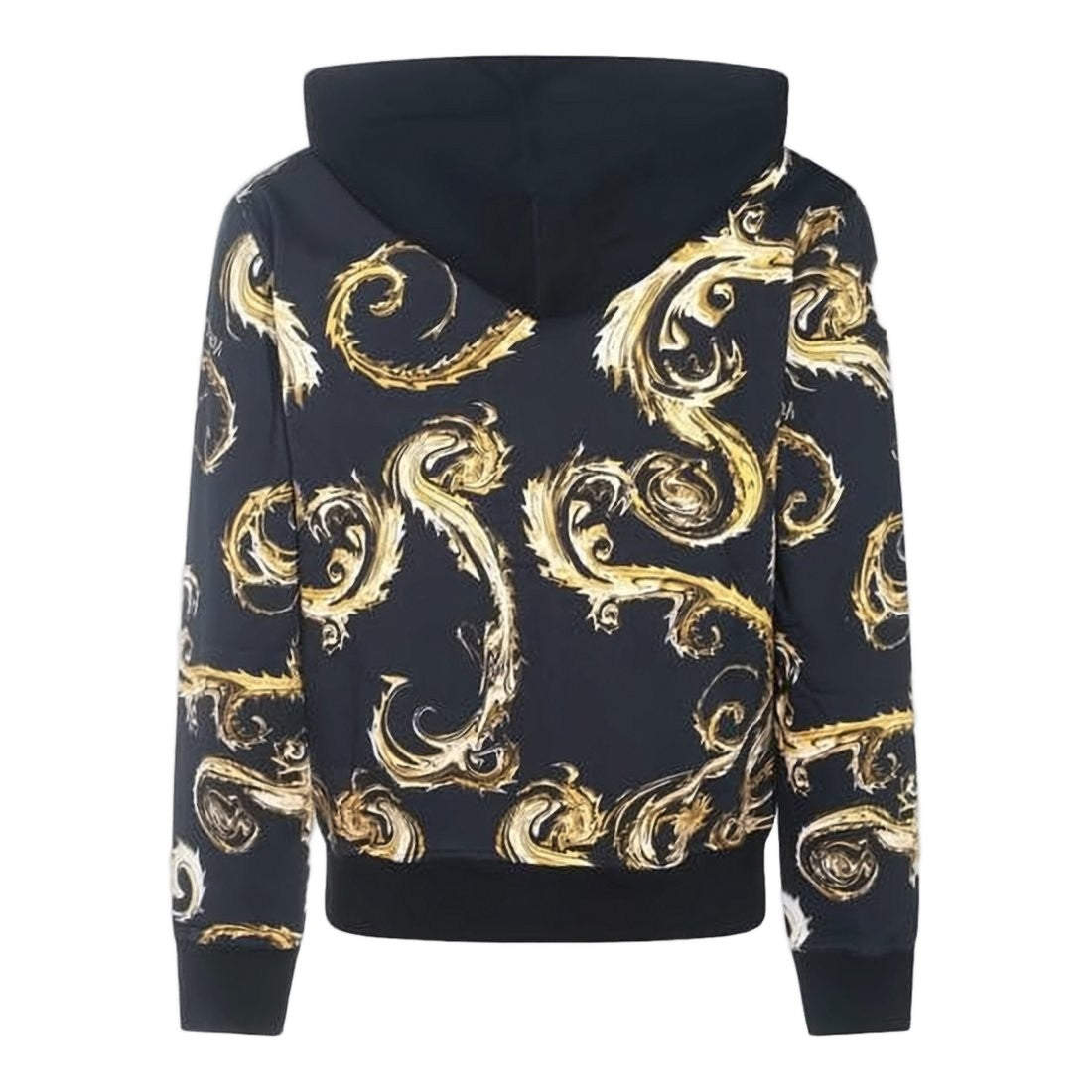 Versace Baroque Pattern Zip-Up Hoodie By Versace