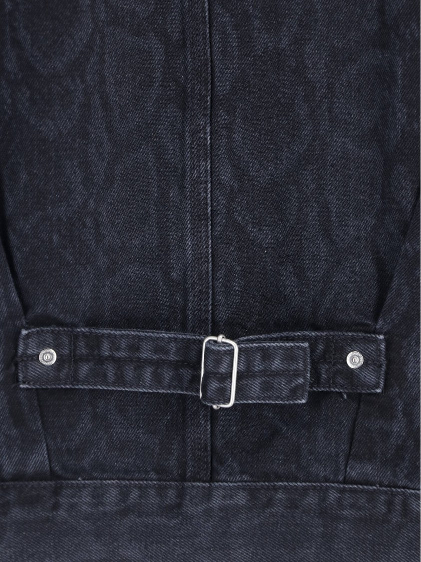 Carhartt Wip Black Belmar Snake Camo Denim Jacket