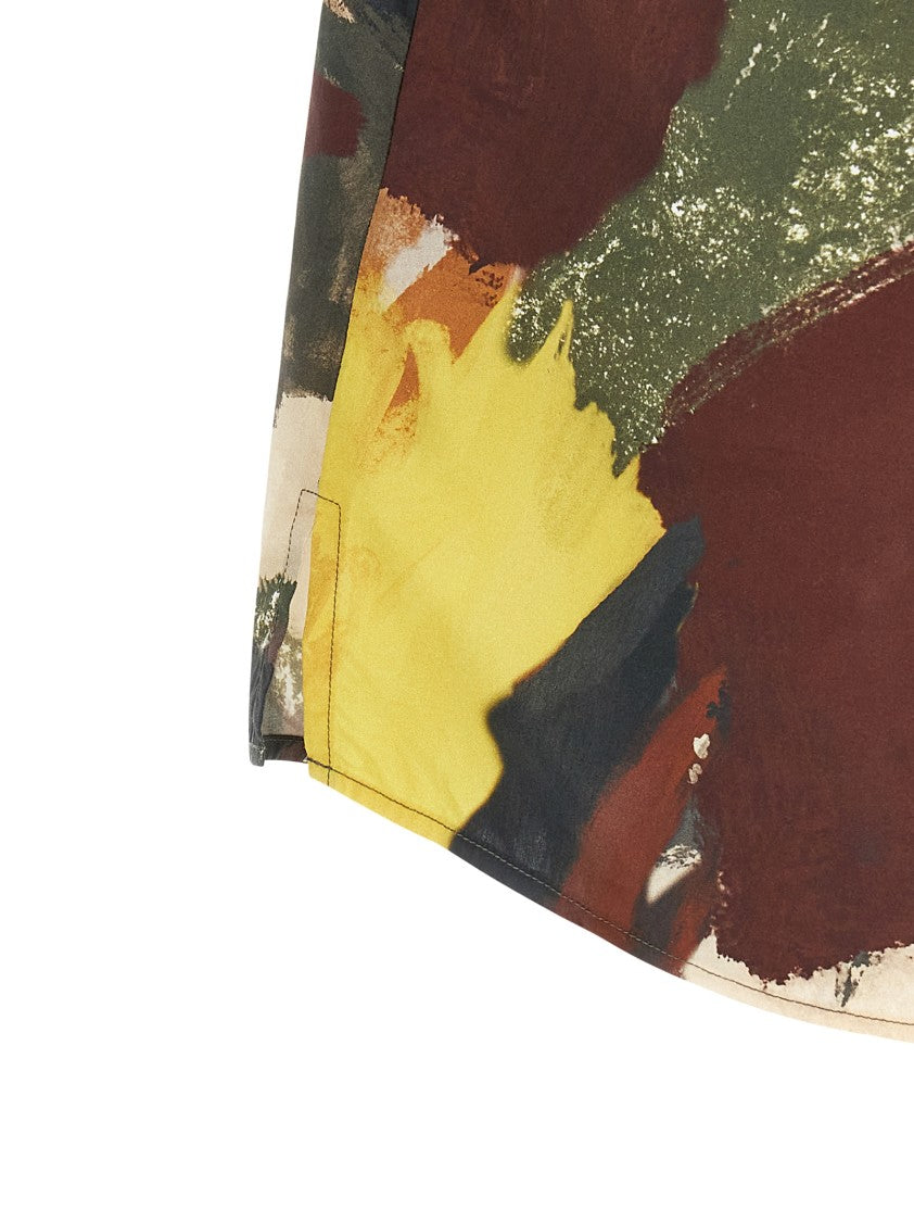 J. W. Anderson Cotton Abstract Print Shirt