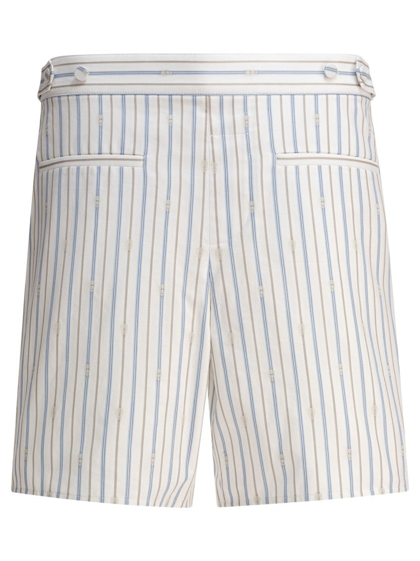 Alexander Mcqueen Tailored White Bermuda Shorts