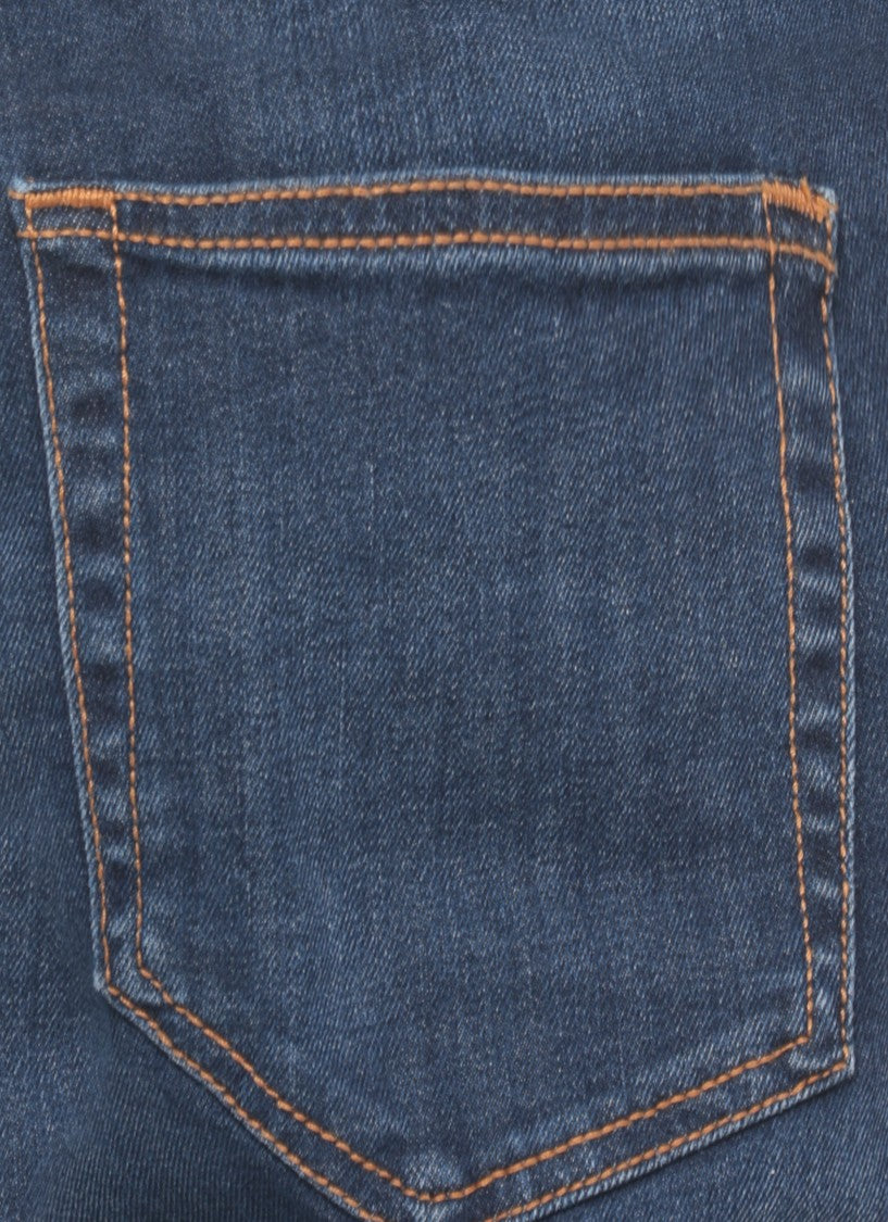 Pt Torino Blue Cotton Straight-Leg Jeans