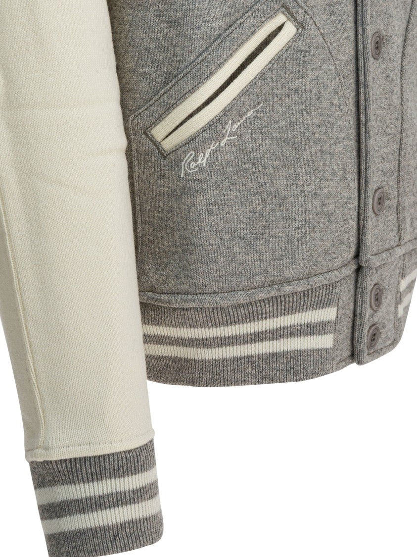 Polo Ralph Lauren "Yankees" Cardigan In Wool