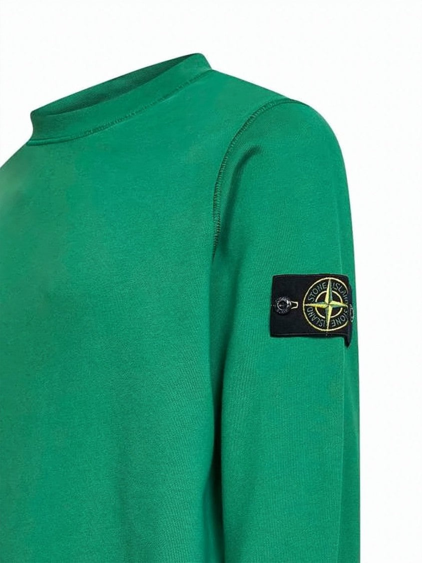 Stone Island Long-Sleeve Malachite Green Sweatshirt