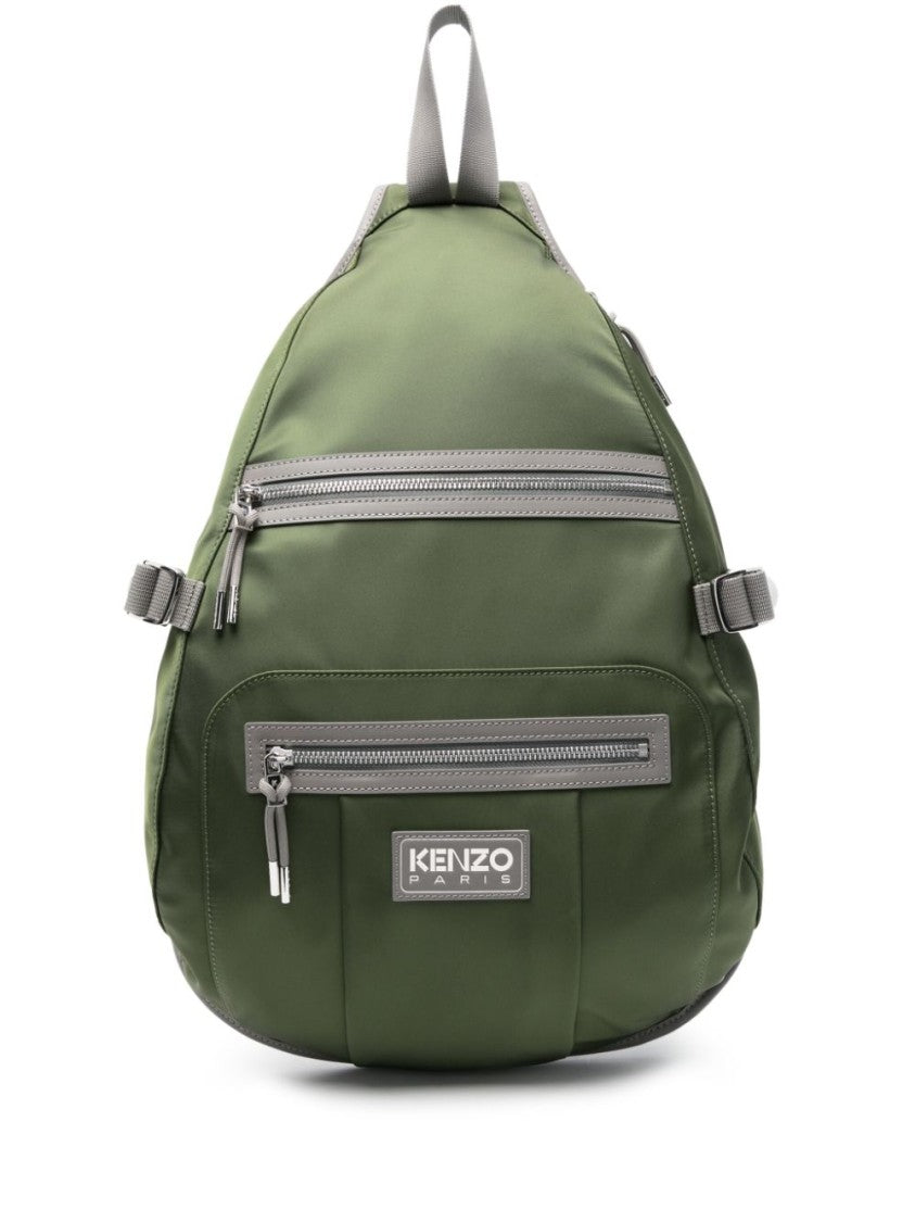 Kenzo Khaki Green Shell Backpack