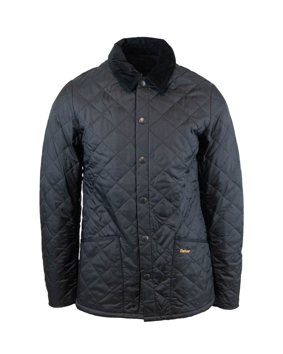 Barbour Quilted Technical Jacket With Velvet Collar