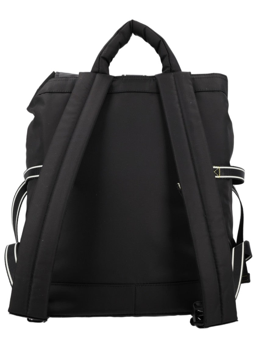 Ganni Flap-Top Buckled Backpack