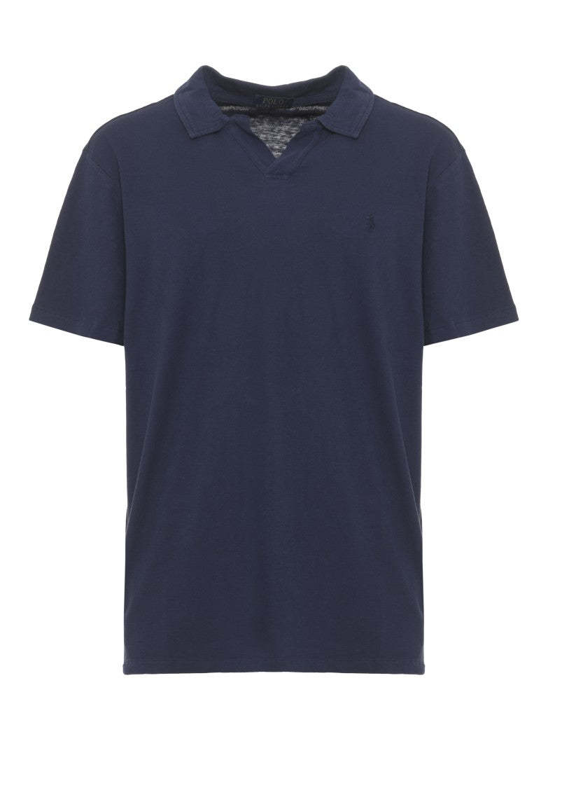 Polo Ralph Lauren Blue Pony Cotton-Blend Polo Shirt