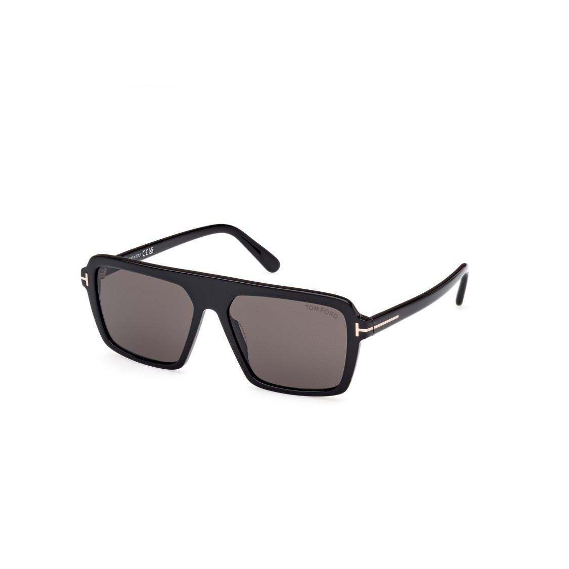 Tom Ford Oversized Rectangular Acetate Sunglasses With Metallic Accents