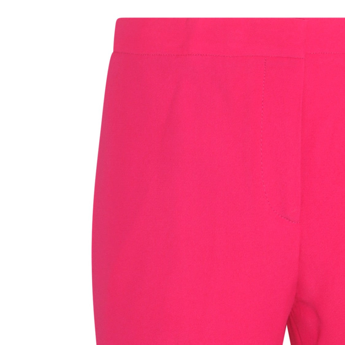 Alexander Mcqueen Orchid Pink Viscose Blend Stretch Trousers With Mid Waist Design