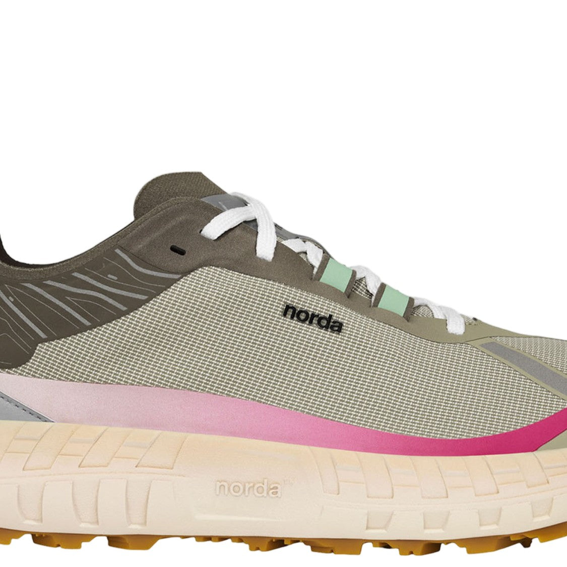 Norda Round Toe Sneakers With Recycled Nylon And Vibram Litebase Sole