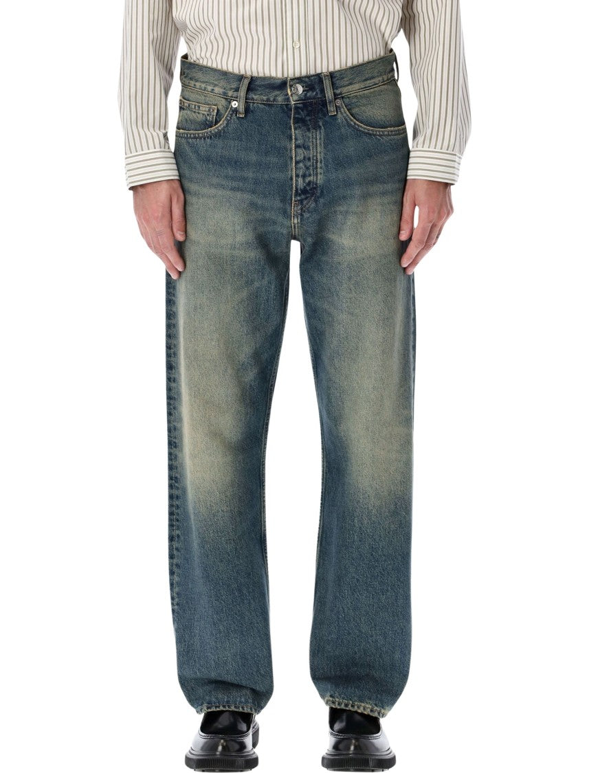 Sunflower Relaxed Fit Blue Jeans With Classic Five-Pocket Design