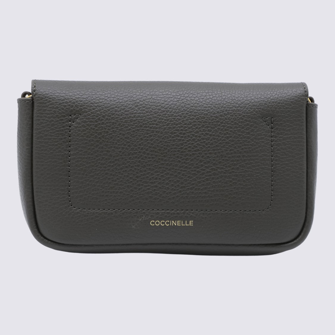 Coccinelle Pebbled Texture Crossbody Bag With Decorative Closure