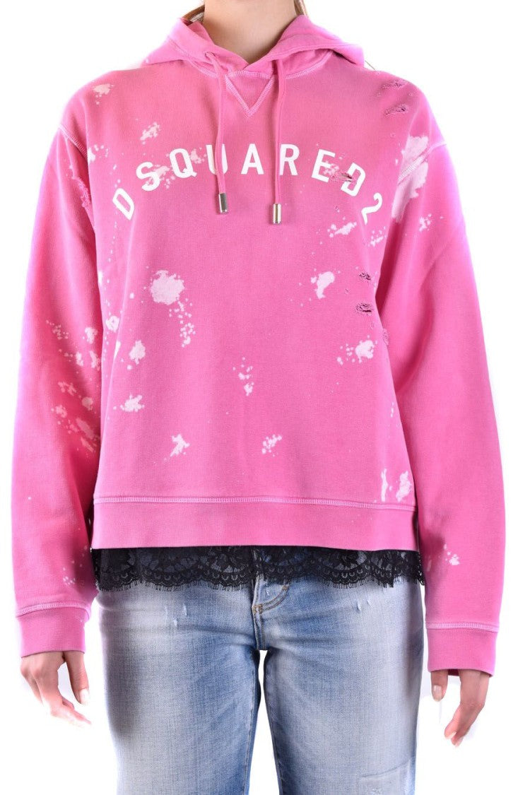 Dsquared2 Fuchsia Cotton Sweatshirt