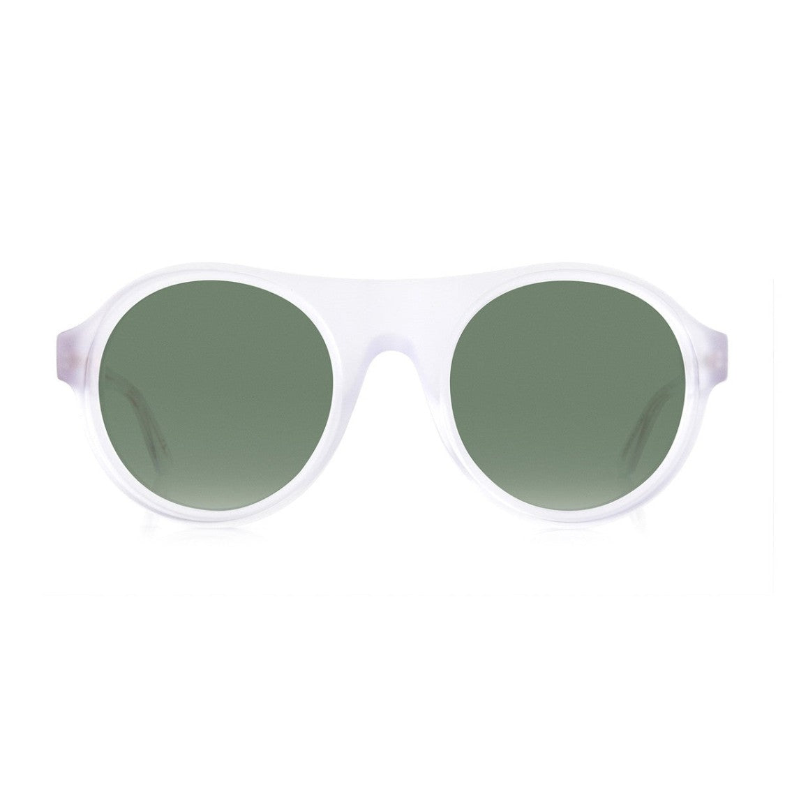 Robert La Roche Transparent Rlr S300 Acetate Round Sunglasses